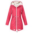 thumbnail image 1 of LOVZFMLL Vestes pour Femmes en Velours Européen et Américain Ensemble de Randonnée Extérieur Veste à Capuche Manches Longues Veste/veste Décontractée, 1 of 4