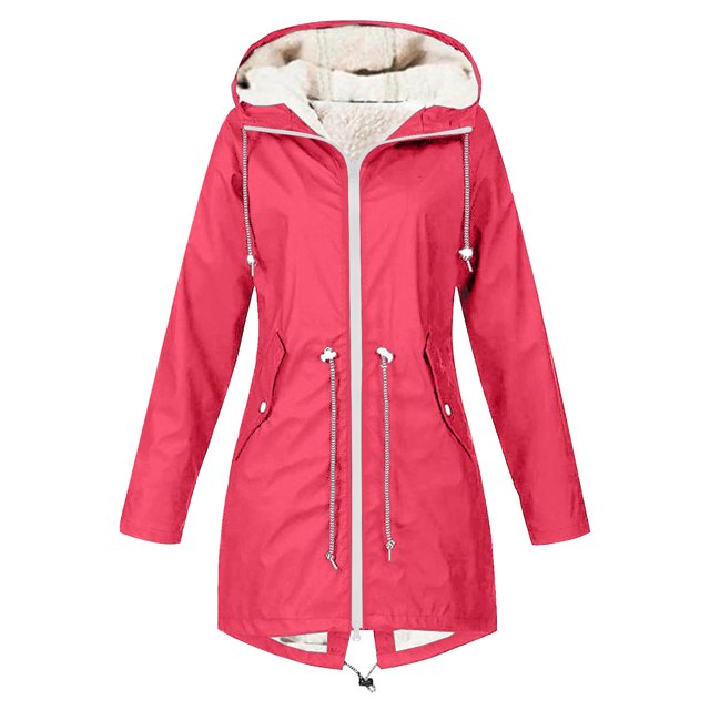 LOVZFMLL Vestes pour Femmes en Velours Européen et Américain Ensemble de Randonnée Extérieur Veste à Capuche Manches Longues Veste/veste Décontractée
