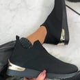 thumbnail image 3 of Mikilon Sandales en Tissu Extensible Grande Taille pour Femmes Été Confortables Chaussures de Sport Décontractées, 3 of 7