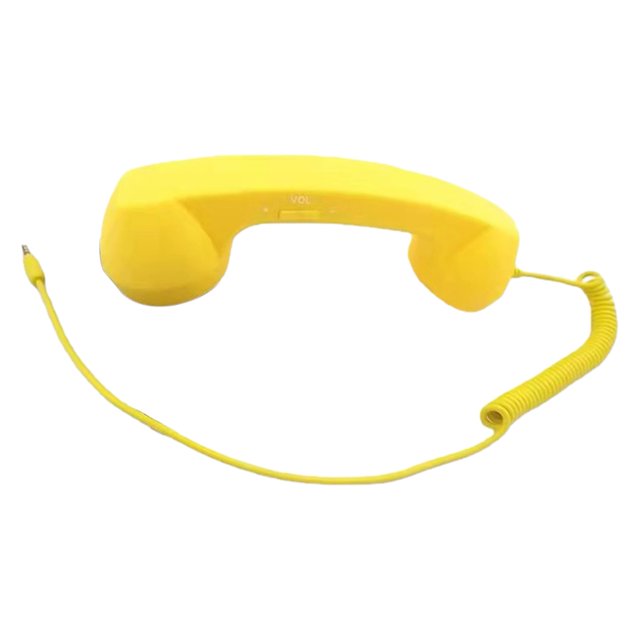 Retro Phone Receiver for Mobile Mobile Phone Receiver Retro 3.5mm Phone Handset with Adjustable Volume Microphone Mobile Accessory