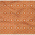 thumbnail image 4 of oneOone Cotton Poplin Twill Orange Fabric Geometric Bandhani Craft Projects Decor Fabric Printed By The Yard 56 Inches Wide, 4 of 4
