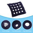 thumbnail image 4 of Unique Bargains Inflatable Seat Cushion, Portable Chair Pad Breathable Back Seat Pad, Blue 2 Pack, 4 of 6