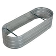 thumbnail image 2 of Grapevine Galvanized Steel Raised Garden Bed, Oval, 48IN, Silver, 2 of 6