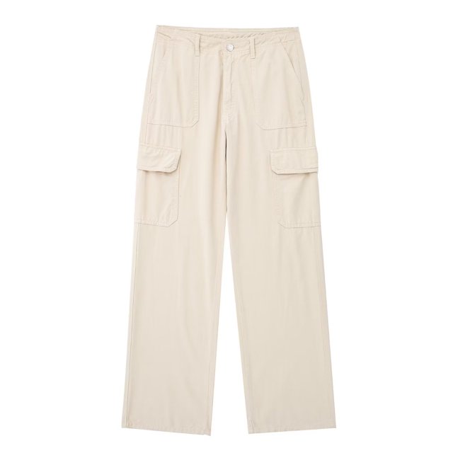 Timegard Pants for Women Straight Leg Solid Color Cargo Pants Lounge Pants with Pockets Fall Outdoor