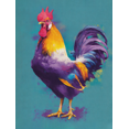 thumbnail image 1 of Vibrant Rooster Canvas Wall Art 15.75x11.81 Inches, 1 of 8