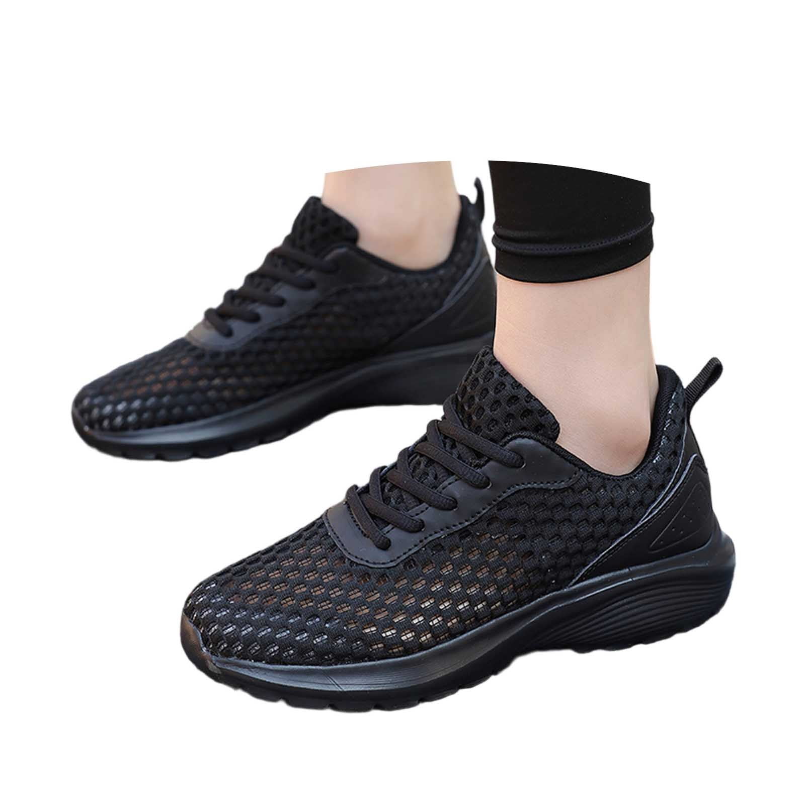 Chaussures De Running Femme – Légères, Respirantes, Maille Antidérapante, Semelle EVA Amortissante, Pour Marche, Gym, Tennis, Jogging
