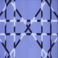 thumbnail image 1 of Ahgly Company Machine Washable Indoor Square Transitional Denim Blue Area Rugs, 4' Square, 1 of 7
