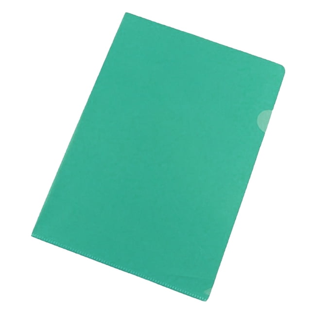 ZTTD 1 Pack Clear Document Folder Project Pockets, Clear Plastic Folders Sleeves, Documents Project Pockets,Plastic Document Folders Paper Poly Jacket Sleeves Folders Copy, A5 Size, Green