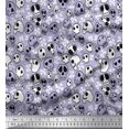 thumbnail image 1 of Soimoi Poly Georgette Fabric Crossbone & Skull Halloween Print Fabric by The Yard 52 Inch Wide, 1 of 3