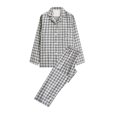 thumbnail image 2 of LSLJS Ensembles de Pyjama pour Hommes Décontractés Vêtements d'Intérieur Hauts à Manches Longues Pantalons Col Rabattu Pyjamas de Nuit Ensembles Cadeaux pour Hommes, 2 of 4