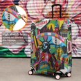 thumbnail image 4 of Travel Luggage Cover Suitcase Protector Fits 18-32 Inch Luggage Wheel Covers Patterned Travel Related Items Flower Luggage Protector Elastic Luggage Anti-scratch Suitcase Cover XL, 4 of 5