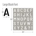 thumbnail image 4 of FolkArt Reusable Adhesive Letter & Number Stencil Set, 8.5" x 9.5", Block Font, 3 Pieces, 4 of 9