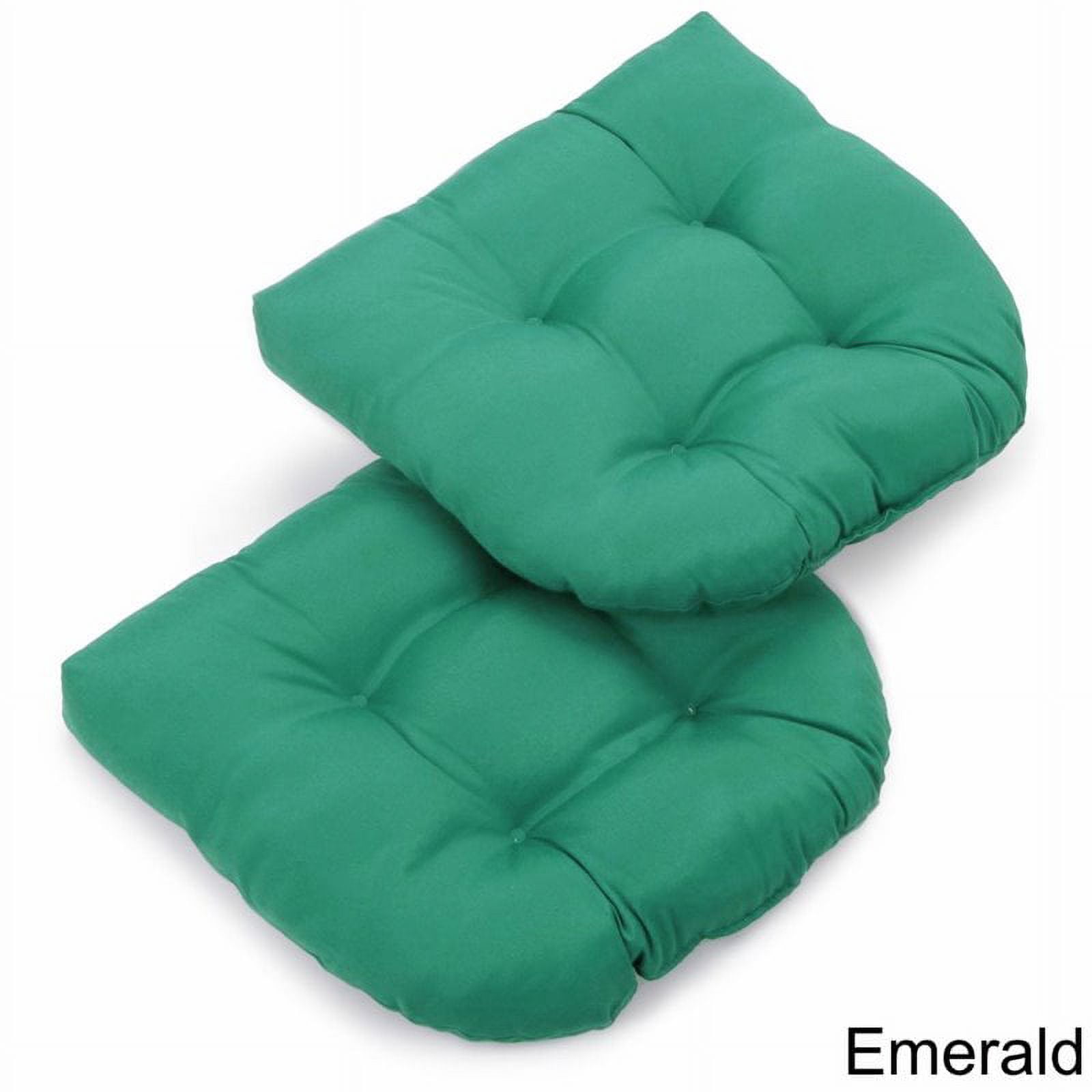Blazing Needles U Shaped Chair Cushion (Set of 2)-Grape