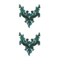 thumbnail image 4 of maskred Beautiful And Easy To Rhinestones Applique Sew On Beads Trim Patches Versatile Beautiful And Elegant white 2Set, 4 of 6