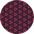 thumbnail image 1 of Ahgly Company Tapis Rond Lavable en Machine Intérieur Transitionnel Marron, 5 Pieds Rond, 1 of 7