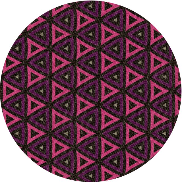 Ahgly Company Tapis Rond Lavable en Machine Intérieur Transitionnel Marron, 5 Pieds Rond