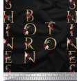 thumbnail image 1 of Soimoi Black Rayon Fabric Inspiration Quote Text Decor Fabric Printed Yard 42 Inch Wide, 1 of 1