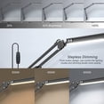 thumbnail image 1 of Swing Arm Lamp, LED Desk Lamp with Clamp, 9W Eye-Care Dimmable Light, Timer, Memory, Modern Architect Table Lamp for Task Study Reading Working Home Dorm Office, 1 of 6