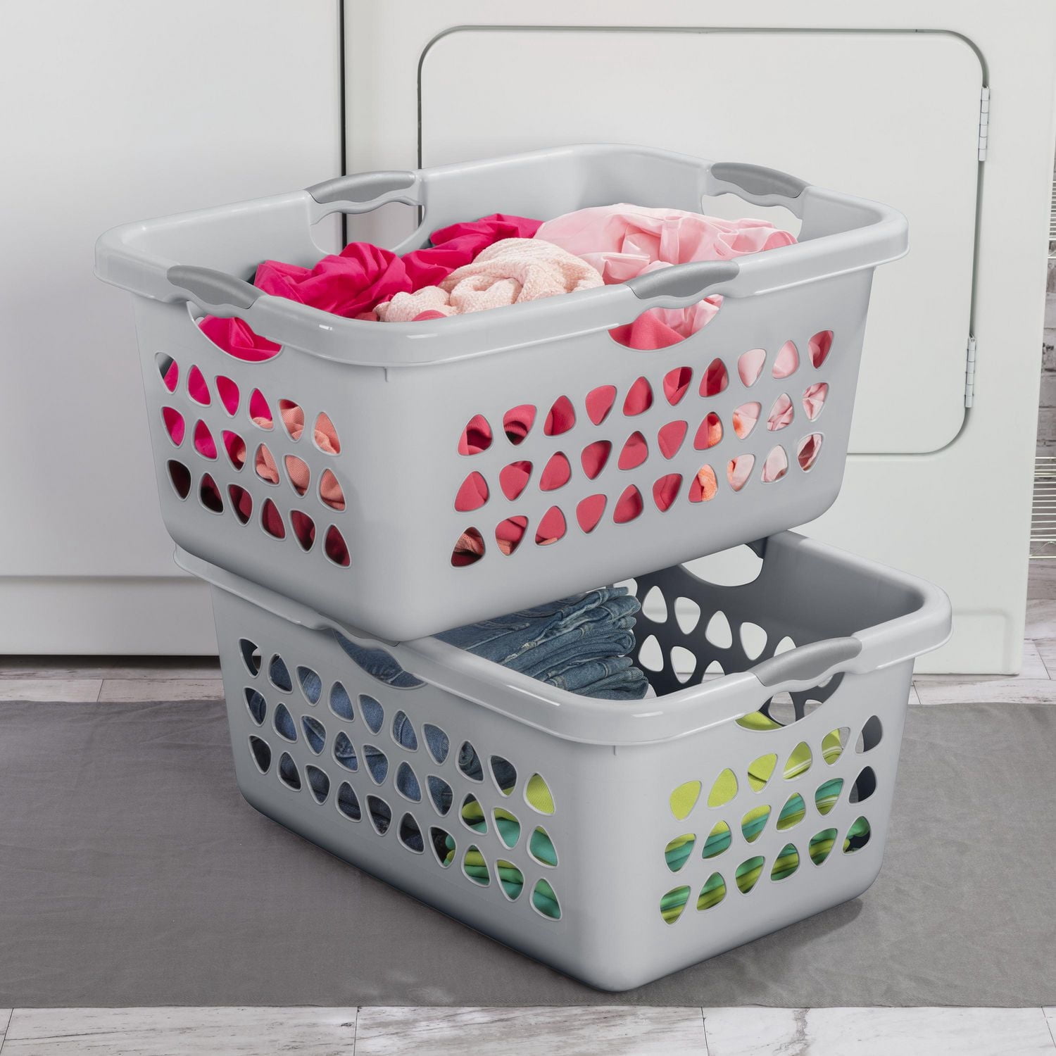 Sterilite 71 L  Ultra™ Laundry Basket Cement
