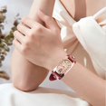 thumbnail image 4 of HBFAGFB Women's Watch Quartz Leather Strap Rectangular Colored Digital Watch Cute Dress D, 4 of 4