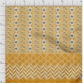 thumbnail image 1 of oneOone Cotton Flex Dark Yellow Fabric Geometric Panel Fabric For Sewing Printed Craft Fabric By The Yard 40 Inch Wide, 1 of 4