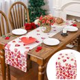 thumbnail image 1 of Boovnll Valentines Day Table Runner, 13x47" Valentine's Day Printing Table Runner, Valentines Table Runner for Holiday Kitchen Dining Table, Party Decor, Valentines Day Decorations, 1 of 6