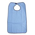 thumbnail image 1 of EeaseCA Plaid Machine Washable Double Layer Adult Waterproof Bib Mealtime Clothing Protector, 1 of 7