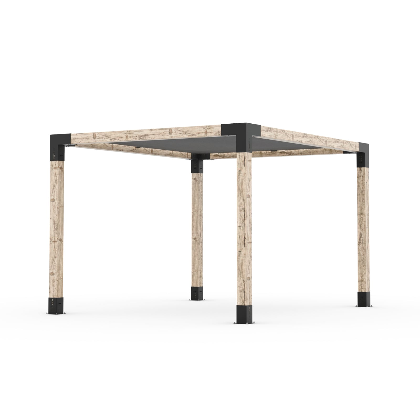 Toja 8' X 12' Pergola Kit With Shade Sail For 6X6 Wood Posts