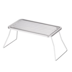 Arealer Portable Outdoor Folding Camping Grill Titanium BBQ Grill Grate Ultralight Mini Table for Camping Hiking Picnic Barbecue