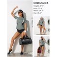 thumbnail image 4 of Women's Surfing Sun Protection Short Sleeve Rush Guard Camping Workout Sport Shirt, 4 of 6