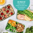 thumbnail image 4 of Bentgo Prep 1-Compartment Meal-Prep Food Storage Containers with Lids - 10 Trays & 10 Lids (Mint), 4 of 5