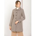 thumbnail image 4 of INSPIRE CHIC Manteau d'Hiver pour Femme à Col Peter Pan, à Simple Boutonnage, 4 of 6
