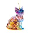 thumbnail image 2 of SUNSIOM Animal Hanging Ornament Dog Cat Cattle Keychain Car Rear View Mirror Charms Backpack Pendant Valentine's Day Birthday Present, 2 of 9