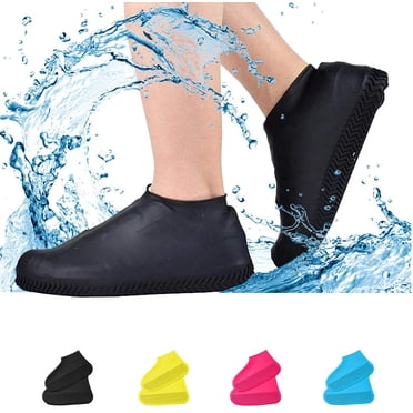 Couvre-chaussures Imperméables, Couvre-Chaussures Antidérapants Résistants à l'Eau en Silicone et Caoutchouc, Protège-Chaussures de Pluie pour Enfants, Hommes, Femmes