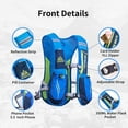 thumbnail image 3 of Hydration Backpack, 5.5L Running Hydration Vest, Breathable and Lightweight Marathon Trail Running Backpack for Cycling, Climbing and Hiking, 3 of 5