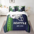 thumbnail image 2 of YST American Football Comforter Set with Sheets, Sports Theme, King Size (7 Count), 2 of 5