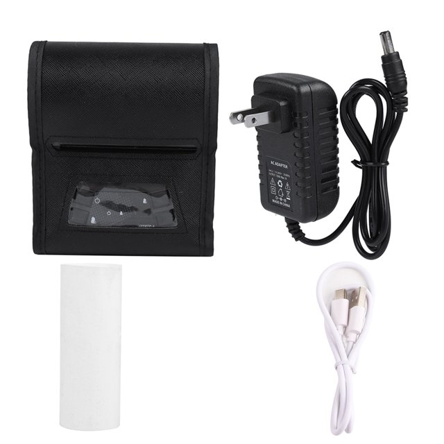 Imprimante de Reçus Thermique Portable 80mm USB Sans Fil Bluetooth pour iOS/Android (Prise US)