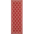 thumbnail image 2 of Safavieh Courtyard Red Indoor Outdoor Rug - Runner 2'3" x 10', 2 of 5