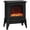 Black, variant on HOMCOM Electric Fireplace, Freestanding Fireplace Stove 750W/1500W, Black