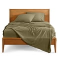 thumbnail image 1 of Bare Home Premium 1800 Collection Ensemble de Draps 5 Pcs, Grand Très Divisé, Olive, 1 of 10