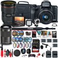 thumbnail image 2 of Canon EOS M50 Mirrorless Digital Camera with 15-45mm and 55-200mm Lenses Bundle, 2 of 7
