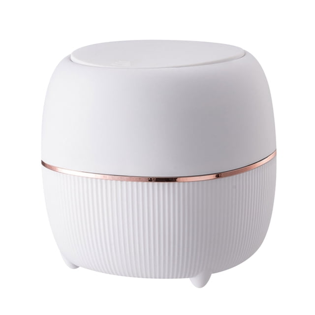 Clearance! Desktop Bin With Lid Round Press Type With Removable Inner Plastic Small Trash Can For Bathroom Vanity Table Waste Daily Deals Clearance Sale&Deal #79