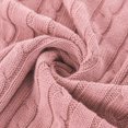thumbnail image 4 of Unique Bargains Cotton Blanket Decorative Cable Knitted Throw Soft Knit Blankets, 4 of 10