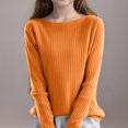 thumbnail image 2 of LOVZFMLL Sweaters for Girls, Crew Neck Ribbed Pullover Solid Color, Essential Cozy Stretchy Fall Clothes Warm Winter Tops Teen Girls Clothes for 12-13 Years, 2 of 3