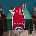 thumbnail image 1 of WHEANG Clearance Innovation Independence Day Decorative Table Runner Linen Durable Table Mat Border Exclusively for Strong Table Cloth, 1 of 4