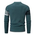 thumbnail image 4 of LUOGENLI Chandail pour Hommes à Fermeture Éclair, Chandail à Capuchon pour Homme 2024, Col Semi Montant, Chandail à Col Rond Assorti, Chandail de Base, Chandails pour Hommes, Chemises, Vert, Taille TTG, 4 of 4