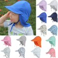 thumbnail image 2 of Summer Sun Hat Neck Ear Cover Beach Flap Cap Breathable for Children Boy Girl, 2 of 10