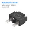 thumbnail image 3 of Unique Bargains Circuit Overload Protector 6A AC125/250V DC32V Automatic Reset Thermal Circuit Breaker 2pcs, 3 of 5