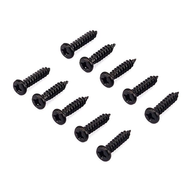 50 PCS/Set Tuning Peg Screws Tuning Key Machine Heads Tuner Mounting Screws for Electric /Acoustic Guitar Bass (Black)