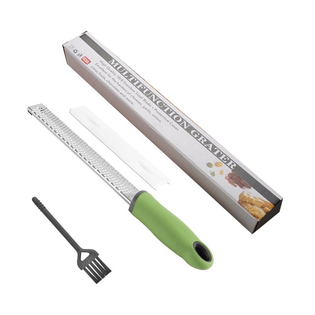 CHOK Râpe à Fromage Citron Zester & Heavy Duty & Râpe à Légumes Noix de Muscade à l'Ail Fruits Légumes Gingembre Râpe-Fromage Râpe & Acier Inoxydable Râpe Vert